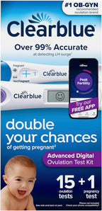Clearblue Advanced Digital Ovulation Test Kit, 16 Count