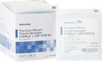 McKesson Premium Woven Gauze Sponges, Sterile, 8-Ply, USP Type VII, 100% Cotton, 2 in x 2 in, 2 per Pack, 50 Packs, 100 Total