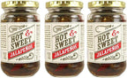 Trader J's Hot & Sweet Jalapenos 12 oz (Pack of 3)