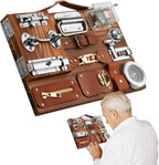 Dementia Activities for Seniors,Fidget Busy Board for Adults with Dementia,Engaging Alzheimers Activities & Tactile Stimulation,Thoughtful Gift for People with Alzheimer's (Compass Version)