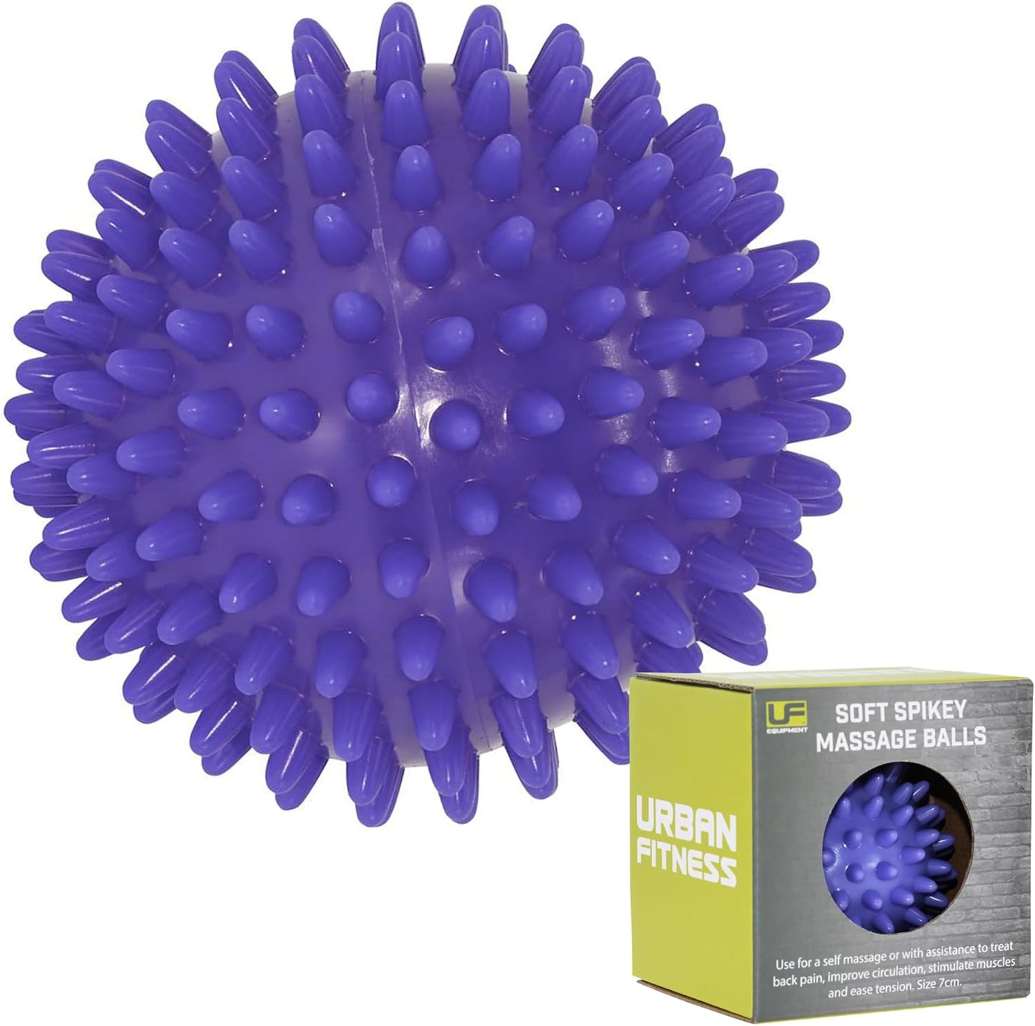 Unisex Soft Spikey Massage Balls, White, One Size UK