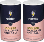Morton Iodized Himalayan Pink Salt, 22 oz (2 Pack)