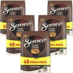 Senseo Extra Strong Coffee Pods – 240 Count (5 Packs) – Dark Roast with Intense & Bold Flavor and Rich Crema – Single-Serve Coffee Pads Compatible with Senseo & PeleCom Machines