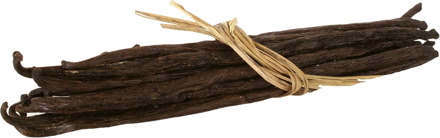 1 oz Vanilla Beans Grade A - Whole Gourmet Pods for Homemade Vanilla Extract, Baking, Brewing, Cooking, and Desserts (Tahitian)