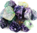 2lb/950g Rough Natural Fluorite Stone Raw Rainbow Fluorite Gemstone Crystal Rock for Cabbing,Tumbling,Cutting,Polishing,Lapidary,Healing Reiki,Jewelry Making and Home Decoration