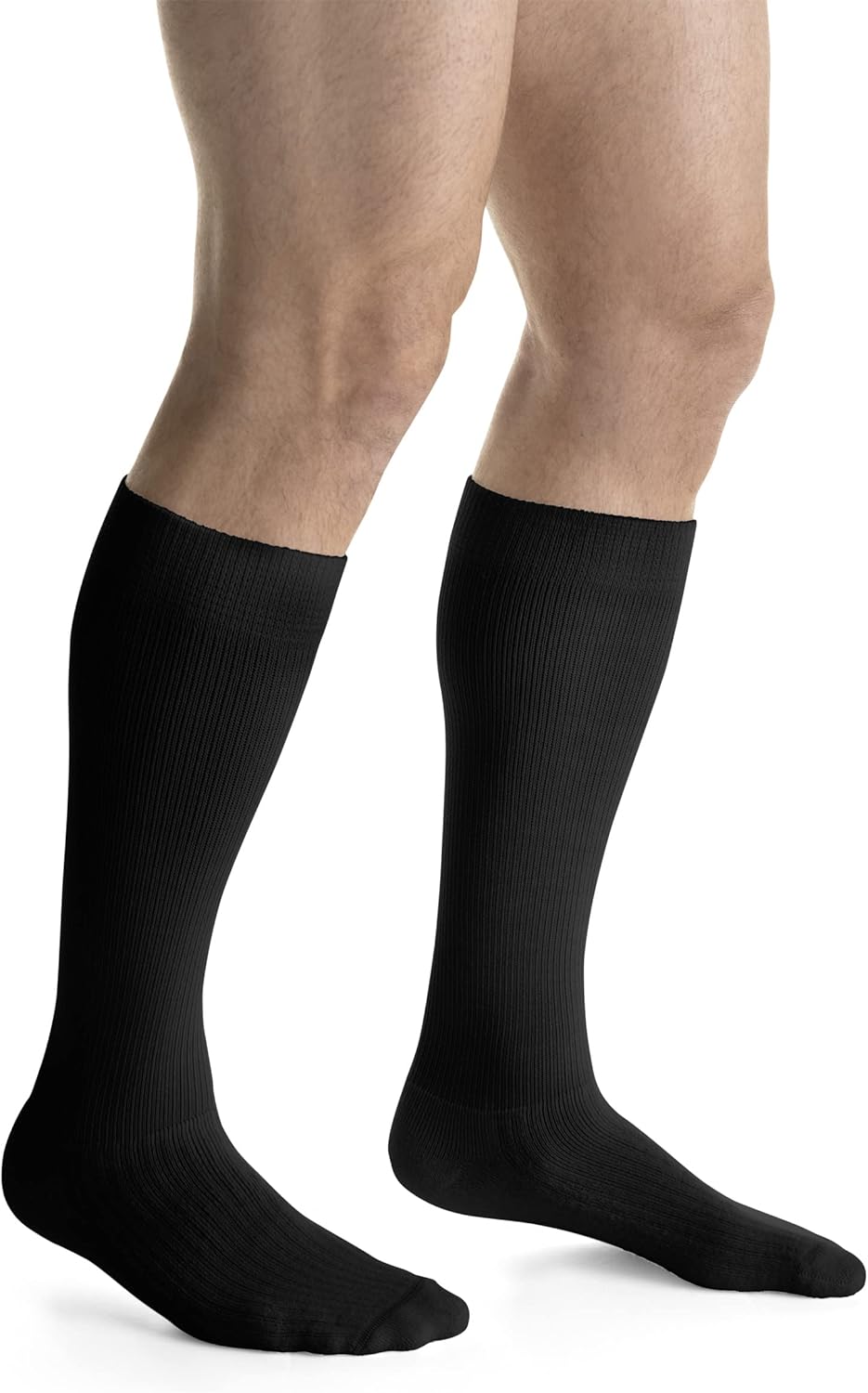 JOBST Activewear 20-30 mmHg Knee High Compression Socks, Medium, Cool Black