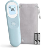 Greater Goods No-Touch Infrared Digital Thermometer for Adults, Kids, and Babies, Forehead Thermometer with Ergonomic Grip, Fever Alarm, Powder Blue