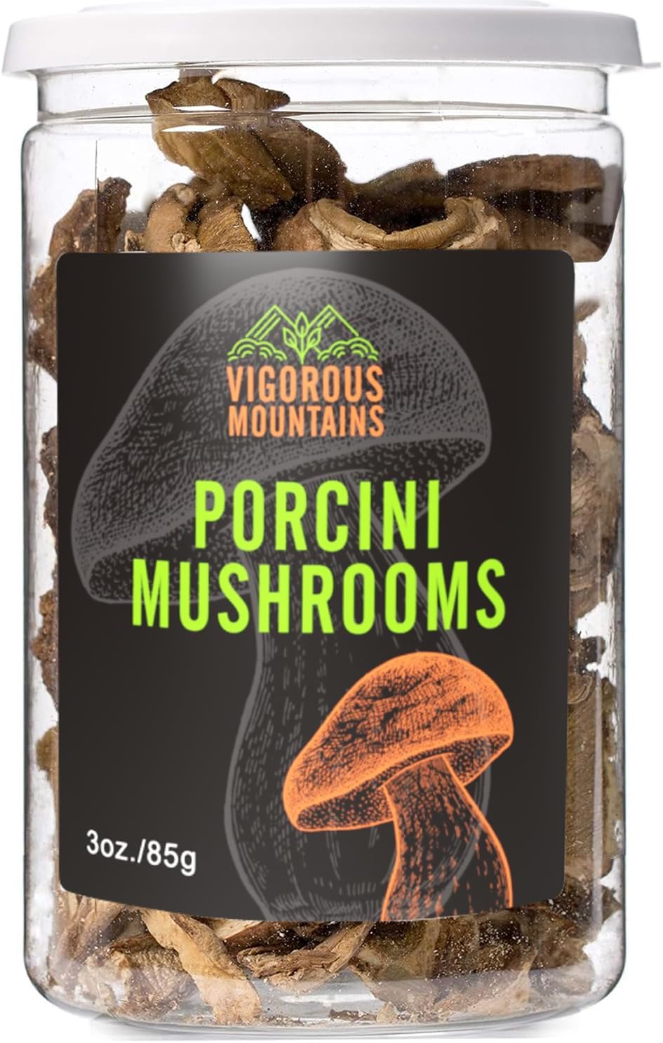 VIGOROUS MOUNTAINS Dried Porcini Mushrooms (3Ounces)
