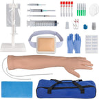 Medarchitect IV Injection & Phlebotomy Arm Practice Kit with Intravenous Infusion, Blood Draw, Venipuncture Techniques Training Model