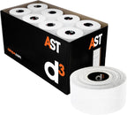 d3 Athletic Sports Tape White 1.5" x 15yds - 32 Rolls Bulk Box Hand Tearable Zinc Oxide Tape for Thumb, Wrist & Ankle Support, Strong Joint Strapping for Athletes, Medical Trainers & First Aid