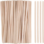 300/600/1200 Pieces Disposable Wood Stick Beauty Spatulas Log Hair Removal Wax Coating and Eyebrow Trimming Wooden Stick (600pcs)