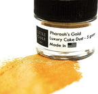 EDIBLE 24 KARAT GOLD Luxury Luster Cake Dust, Edible Gold 5 grams for Cakes, Cupcakes, Cookies, Icing, Chocolate Wedding Party Baking Cupcake Cookie Ice Cream Decoration Supplies