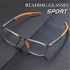 Reading Glasses,Certainow Reading Glasses,Men's Sports Ultra-Light Anti-Blue Light Presbyopic Glasses