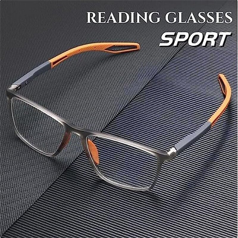 Reading Glasses,Certainow Reading Glasses,Men's Sports Ultra-Light Anti-Blue Light Presbyopic Glasses