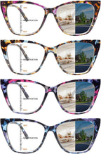 Photochromic progressive Multifocus Reading Glasses for Women Anti Blue Light Computer Readers UV400 Sunglasses