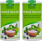 A.Vogel Herbamare Herbed Sea Salt - Natural Fine Sea Salt Infused with 12 Herbs & Vegetables - Free of Artificial Flavors & Preservatives - Non-GMO, Keto, Paleo-Friendly, USDA Organic - 8.8oz (2 Pack)