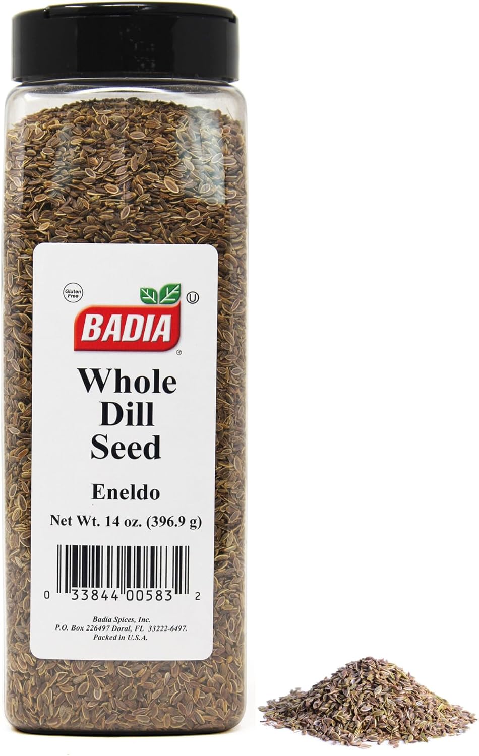 Badia Dill Seed Whole, 14 oz – Premium Spice for Pickling, Cooking & Seasoning – Aromatic & Flavorful