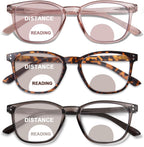 Bifocal Reading Glasses for Women Blue Light Blocking Clear Top Bifocal Computer Readers with Spring Hinges
