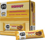 YuBi Bars - Peanut Protein Bars - 100 Calories, 10g of Protein, 0g of Sugar, Low Carb, Palm Oil Free/Non-GMO, Gluten Free, Dairy Free, Healthy Snack, Non-GMO - 14.8oz (12 Pack, Peanut)