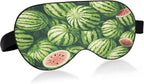 Summer Watermelon Sleep Mask Soft Cooling Eye Masks for Sleeping with Elastic Strap Night Blindfold for Women Men Travel