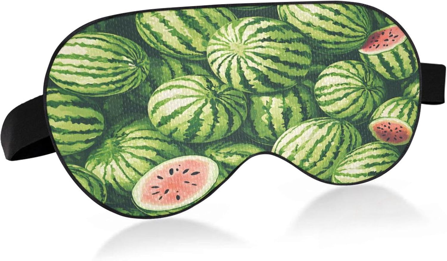 Summer Watermelon Sleep Mask Soft Cooling Eye Masks for Sleeping with Elastic Strap Night Blindfold for Women Men Travel