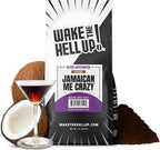 Wake The Hell Up! 1lb Ultra-Caffeinated Jamaican Me Crazy® Ground Coffee, Low Acid, Medium-Dark Roast