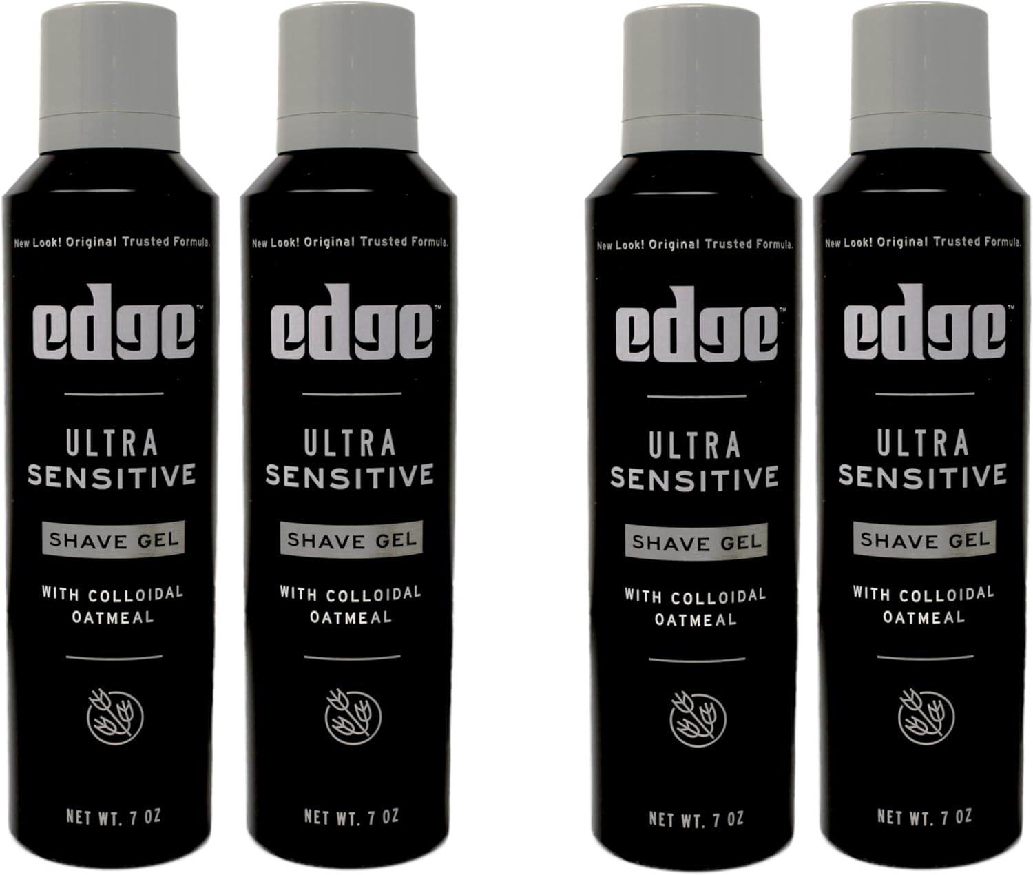 Edge Shave Gel Ultra Sensitive, Fragrance Free 7 oz ( Pack of 4)