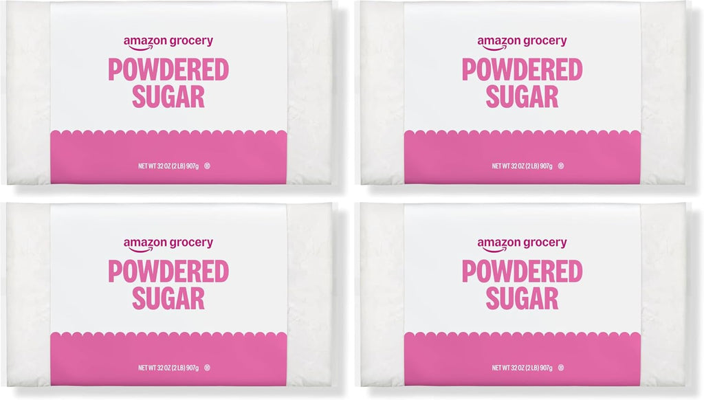Amazon Grocery, Powdered Sugar, 2lb (Pack of 4)