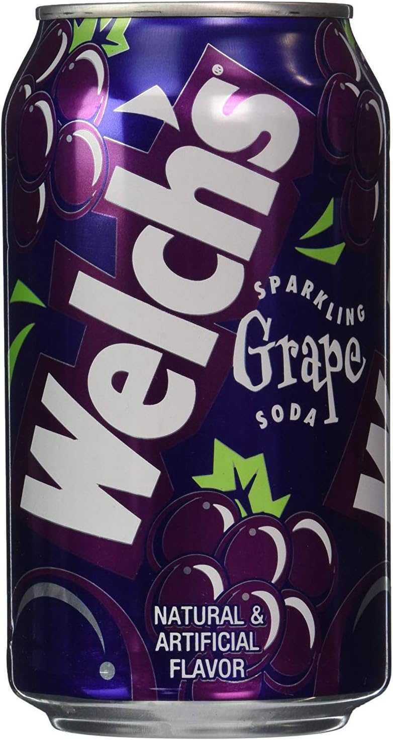 Welch's Sparkling Soda, Grape, 12 Fl Oz (Pack of 12)