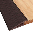 Floor Transition Strip, 1/2” to 3/5” Height Ramp - Wheelchair and Walker Access Ramp for Wheelchair, Tile to Carpet Transition, Entry Strip for Doorways (Black Walnut, 39 inch)