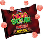 Barnetts - Mega Sour Candy Cherry - Trendy Sweet Bags 104g - Traditionally Handmade Sweets - Sour Coating Lasts 20 Seconds - Candies for Party Bag, Gift Hamper, or Hamper Box