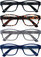 HEEYYOK 1.0 Reading Glasses Men Large Readers For Men XXL Wide Reader Oversized Frame Cheaters Reading Glasses For Mens Comfort Spring Hinge