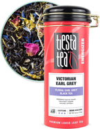 Tiesta Tea - Victorian Earl Grey, Loose Leaf, Floral Earl Grey Black Tea, Premium High Caffeinated Black Drink, Make Hot or Iced, Brews Up to 50 Cups, 4oz Refillable Tin