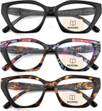 Bifocal Reading Glasses Women Cat Eye Irregular Frame Fashion Readers with Spring Hinge