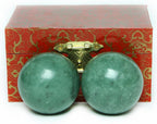 BRABUD 1.57" Marble Green Baoding Balls Chinese Health Exercise Massage Balls Stress Relieve Hand Exercise BS023