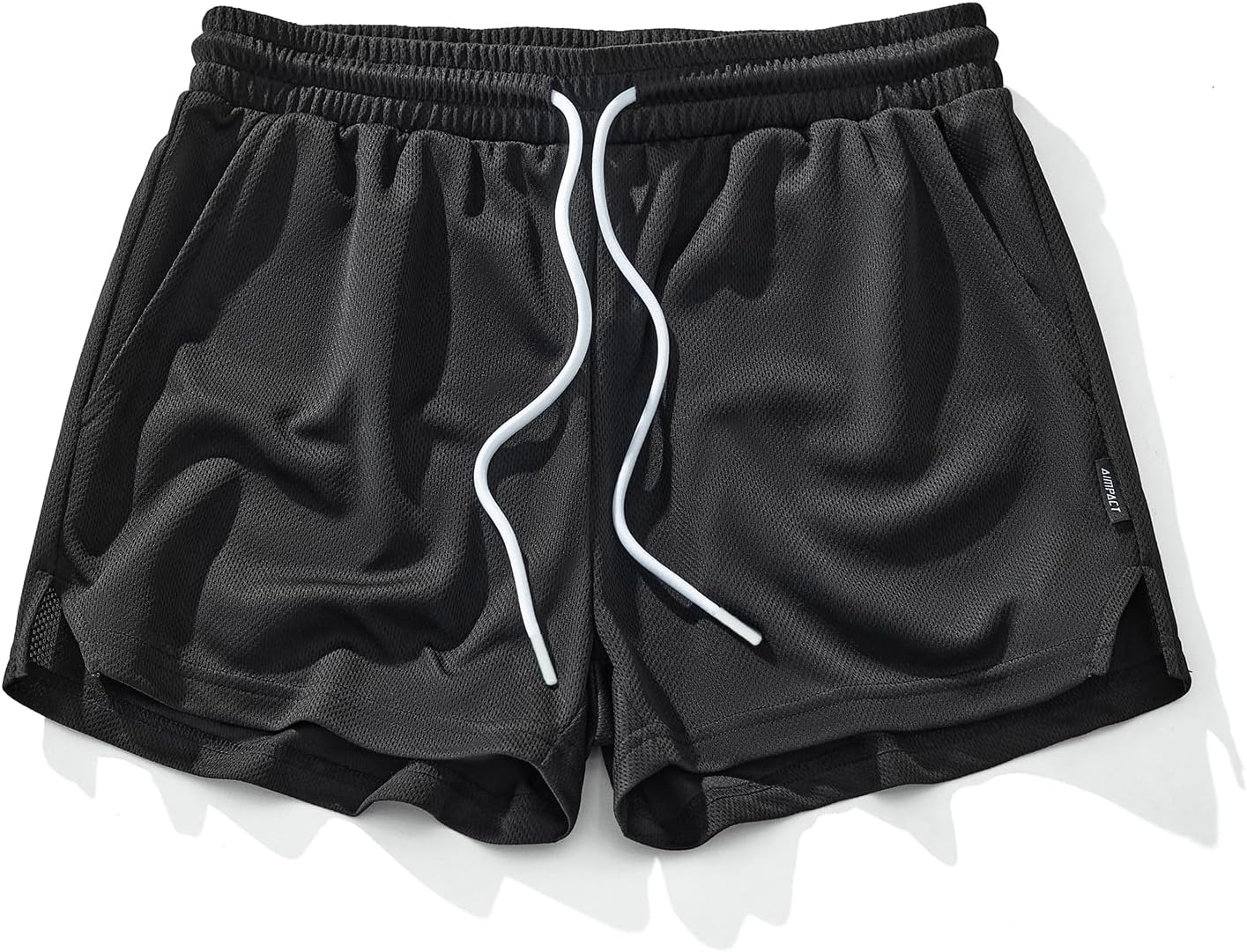 AIMPACT Mens Mesh Running Shorts 3 Inch Quick Dry Lightweight Gym Workout Athletic Shorts for Men with Pockets