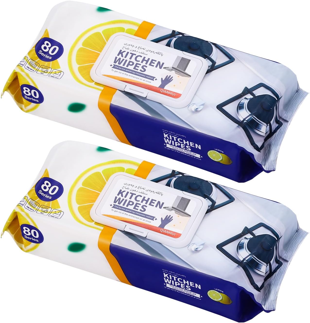 Kitchen Cleaning Wipes Dryer Airfryer Cleaner for Microwave, Air Fryers,Cooktops,Appliance Kitchen Cleaning Cloths Professional Grade Heavy-Duty Cleaning Stove Cleaner Lys (160 Total Wipes)