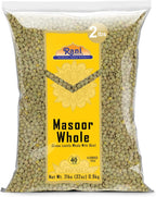 Rani Masoor Whole (Green Lentils Whole With Skin) 32oz (2lbs) 908g ~ All Natural | Vegan | Gluten Friendly | Non-GMO | Kosher | Product of USA