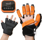 Rehabilitation Robot Gloves, Rechargeable Stroke Hemiplegia Finger Rehabilitation Trainer for Hand Function Recovery, with Single Finger Training, Finger Training Rehab Orthotics,RightHand L