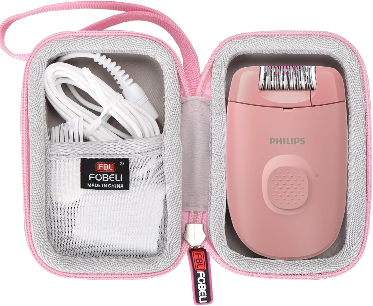 FBLFOBELI Hard Case Compatible with Philips Epilator Series 2000 BRE227/00 & Satinelle Essential BRE235/04 & Philips HP6401/Braun Epilator Silk-epil 3 3-270 Compact Hair Removal (Case Only)