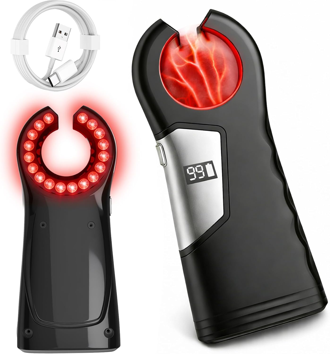 Rechargeable Vein Finder, Vein Finder for iv Access for Universal Skin Compatibility, Suitable for Nurses,Clinics & Home Use Vein Locator Device-Black