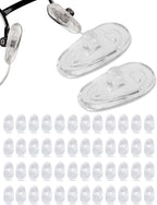 SPORTS WORLD VISION Glasses Nose Pads | Premium Quality Soft Silicone A-Shape Nose Pads for Glasses | 17mm Screw-in EyeGlasses Cushions in 25 Pairs