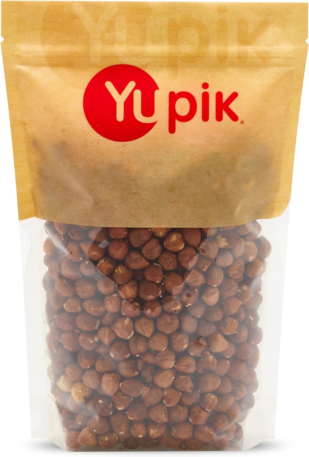 Yupik Raw Hazelnuts, 2.2 lb (35.2 oz), Gluten-Free, Kosher, Filberts, Whole Nuts With Skin, Unsalted, Unroasted, Oil-Free, Source of Fiber & Iron, Healthy Snacks, Ideal for Baking & Cooking