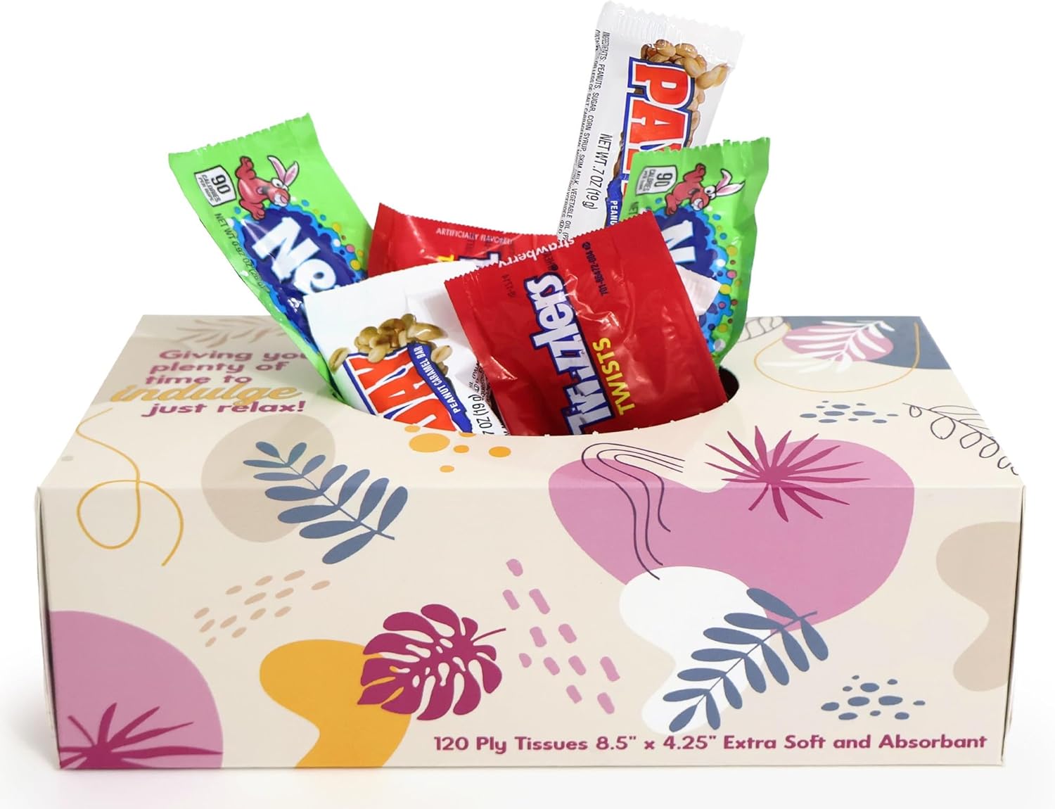 Tissue Box Filled With Candy Halloween Surprise Prank - Funny Toilet Prank for Men, Women, Coworkers - Novelty Present for Office, Birthdays, White Elephant, Christmas, Holidays & Parties
