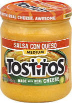 Tostitos Dip, Salsa Con Queso, Medium, 15oz