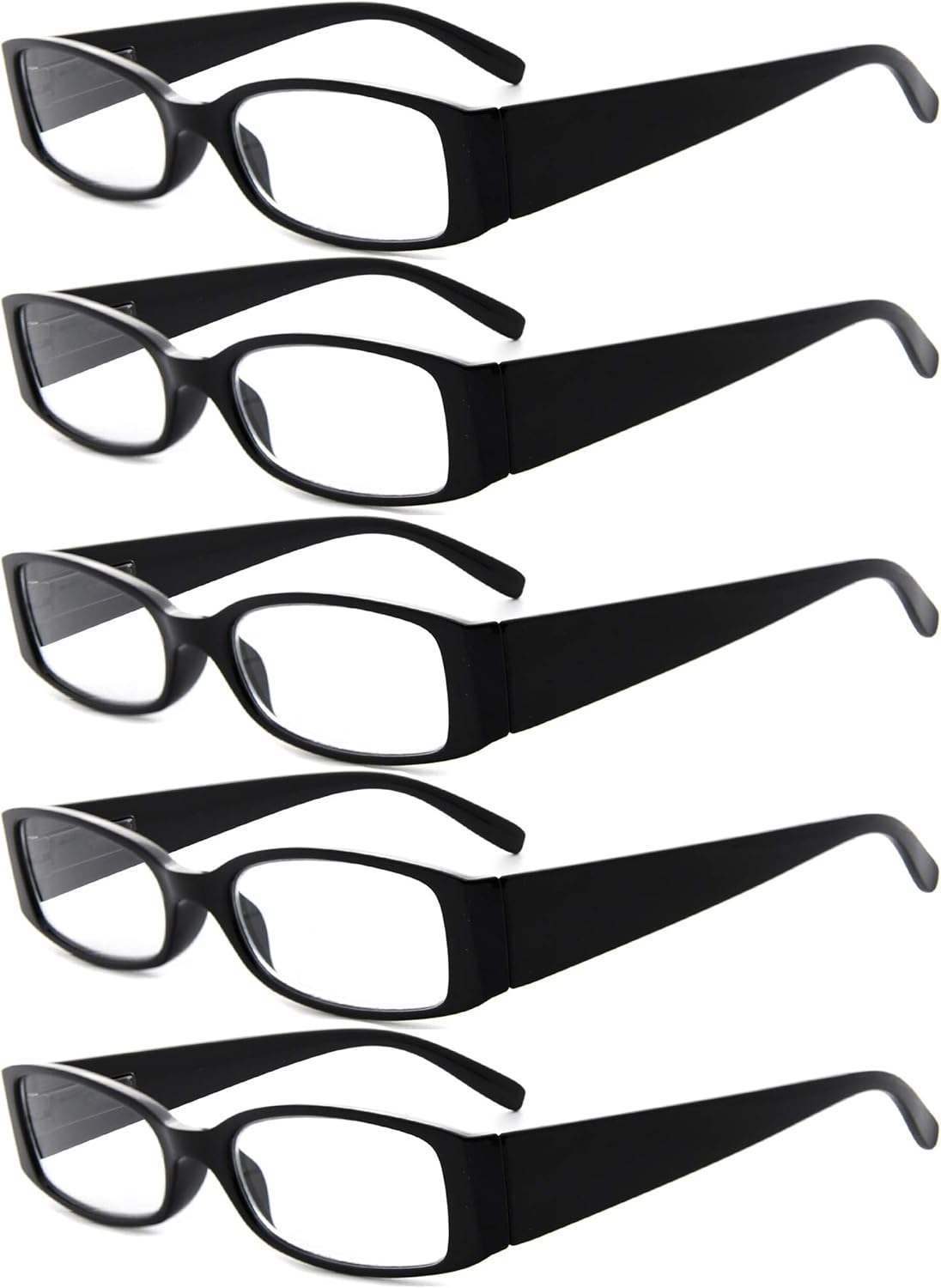 Eyekepper 5 Pairs Reading Glasses for Women Reading Black Frame Reading Eyeglasses