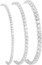 925 Sterling Silver Bracelets for Women Stack, Trendy Tennis Bangle Cuff Jewelry Set 14K Gold Plated, Adjustable Bracelet Set for Wrist Essentials, Women Fashion Watch Band Acecessories