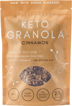 Keto Hana Cinnamon Keto Granola Breakfast Cereal with just 1.2g Net Carbs (300g) Low Carb, High Protein Snack