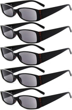 Eyekepper 5 Pairs Reading Sunglasses for Women Reading under the Sun Tinted Reader Eyeglasses