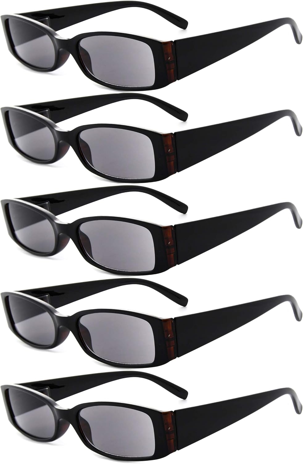 Eyekepper 5 Pairs Reading Sunglasses for Women Reading under the Sun Tinted Reader Eyeglasses